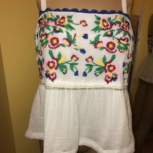 Embroidered top